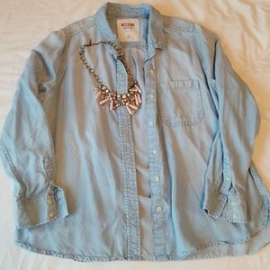 Chambray Denim Top